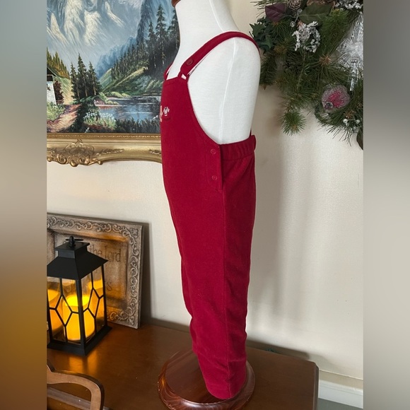 Red Teddy Bear Overalls - Picture 4 of 5